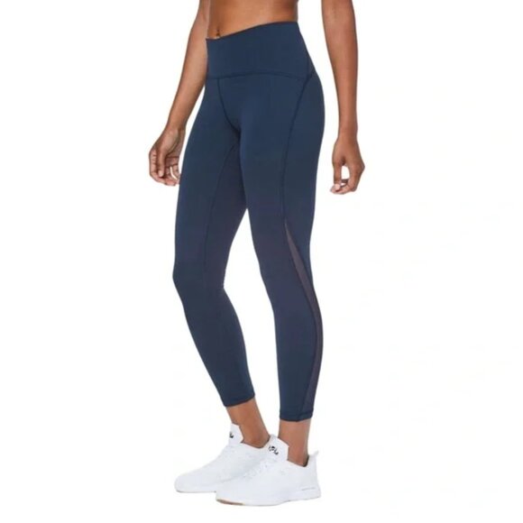 lululemon athletica Pants - Lululemon Train Times 7/8 Pant 25" True Navy Size 4